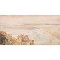 Mary Weatherill (British 1834-1913): View across an Estuary, watercolour attributed by her...