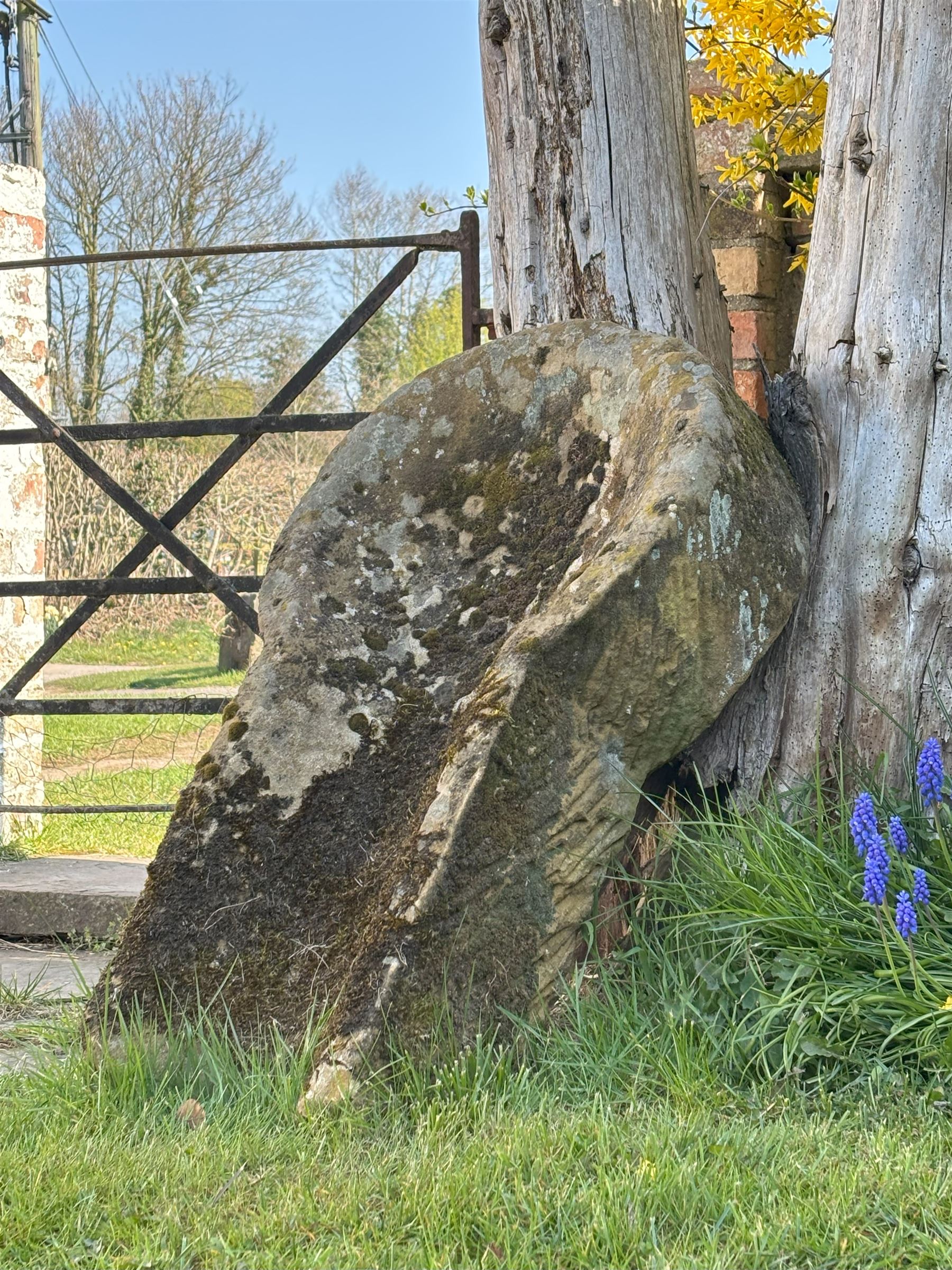 Hand hewn York stone pig feeder / water feature. H92cm.  - COLLECTION BY APPOINTMENT FROM: The White House, Thirsk Road, Easingwold, York, YO61 3NF - CALL 01723 507111 TO ARRANGE