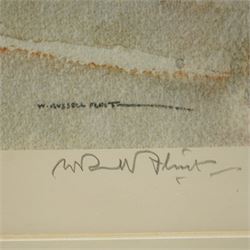 Sir William Russell Flint RA ROI (Scottish 1880-1969): 'La Voulte sur Rhone', colour print signed in pencil with blindstamp pub. 1969, 48cm x 63cm