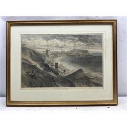 After Samuel Read (British c.1816-1883): 'Scarborough', 19th century engraving with hand-colour 31cm x 49cm