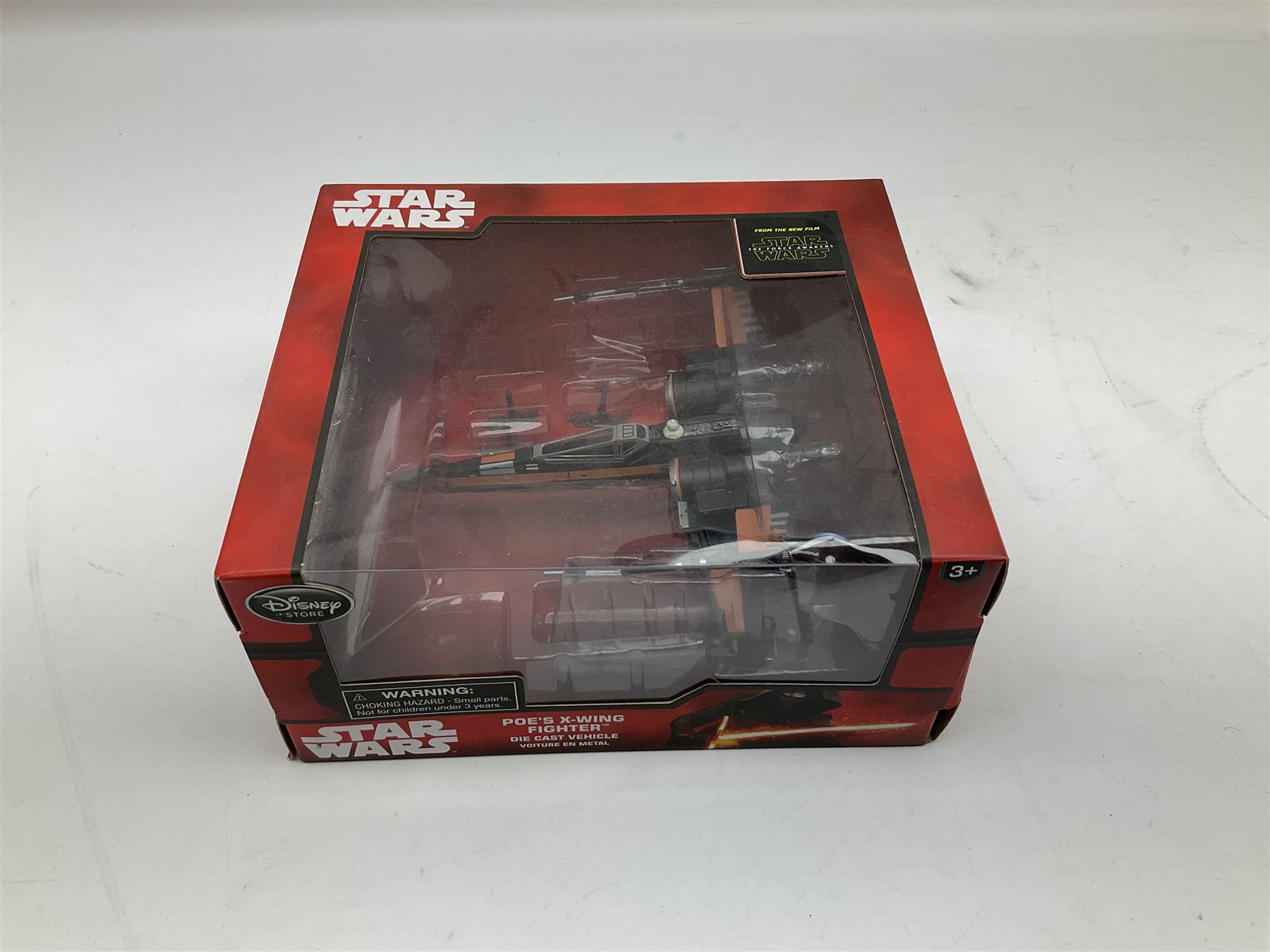 Star Wars - Disney Store The Force Awakens figurine playset, Poe's X-Wing Fighter, Snowspeeder and First Order Tie Fighter; Solo figurine set; The Last Jedi Elite Series die-cast action figure of Praetorian Guard; all mint and boxed; together with Star Wars Episode 1 card game, boxed (7)