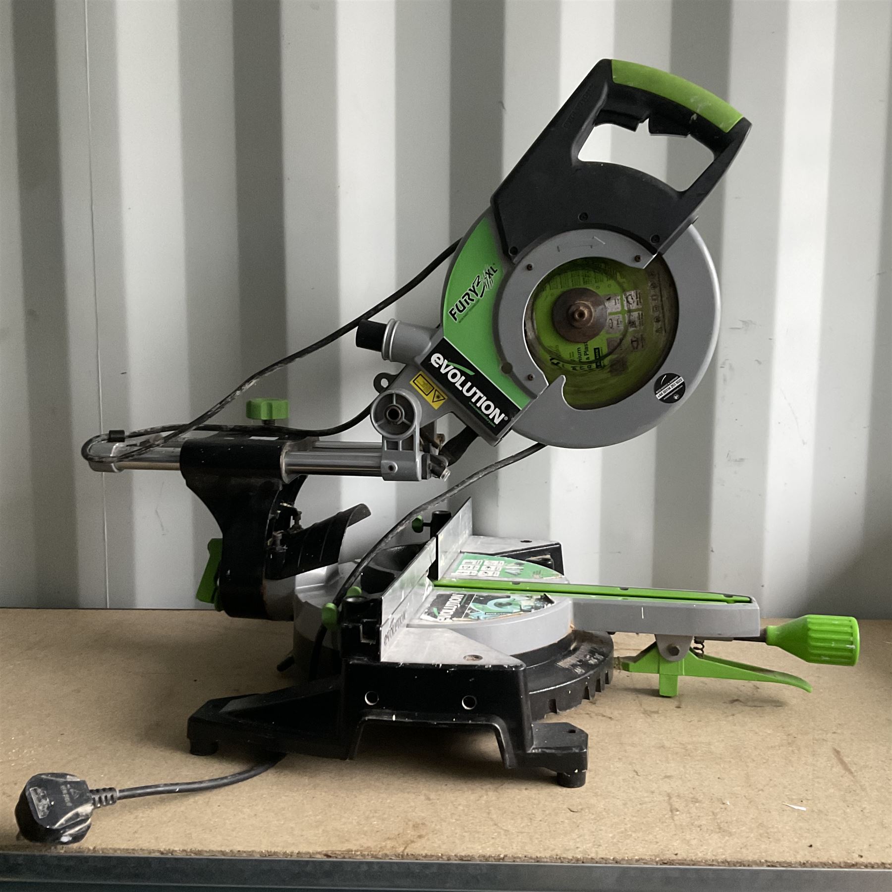 Evolution Fury3-XL Chop saw and Toughbuilt two pack C550 Sawhorse job site table (unopened) - THIS LOT IS TO BE COLLECTED BY APPOINTMENT FROM DUGGLEBY STORAGE, GREAT HILL, EASTFIELD, SCARBOROUGH, YO11 3TX