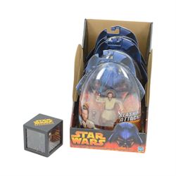 Star Wars figures, mostly Episode I, comprising two Hasbro Queen Amidala Collection dolls, Hasbro Watto figure, four Hasbro Revenge Of The Sith action figures (Obi-Wan Kenobi, Super Battle Droid, Darth Vader and Grevious's Bodyguard), four Applause collectible figures, two Applause The Phantom Menace magic cubes, Applause Darth Maul Mega Collectible, together with Disney Store Star Wars The Force Awakens Deluxe Figurine Playset and Figurine Playset (16)