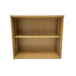 Oak finish office bookcase