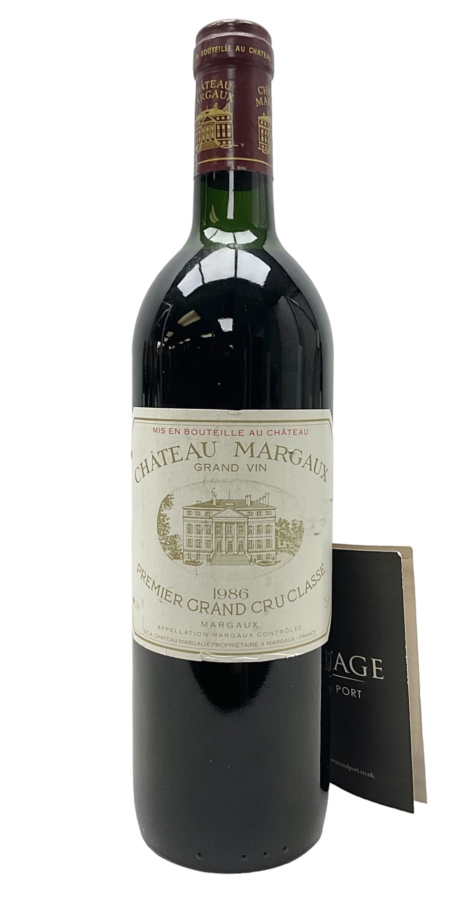 Chateau Margaux, 1986, Premier Grand Cru Classe Margaux, unknown contents and proof 