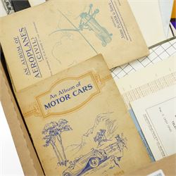 Quantity of cigarette cards, loose and in albums, theatre programmes etc