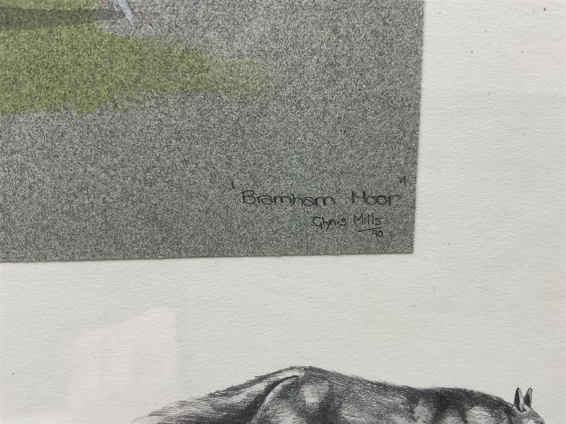 Chris Mills (British 20th century): 'Bramham Moor' Hunt, watercolour signed titled and dated '90, 35cm x 43cm