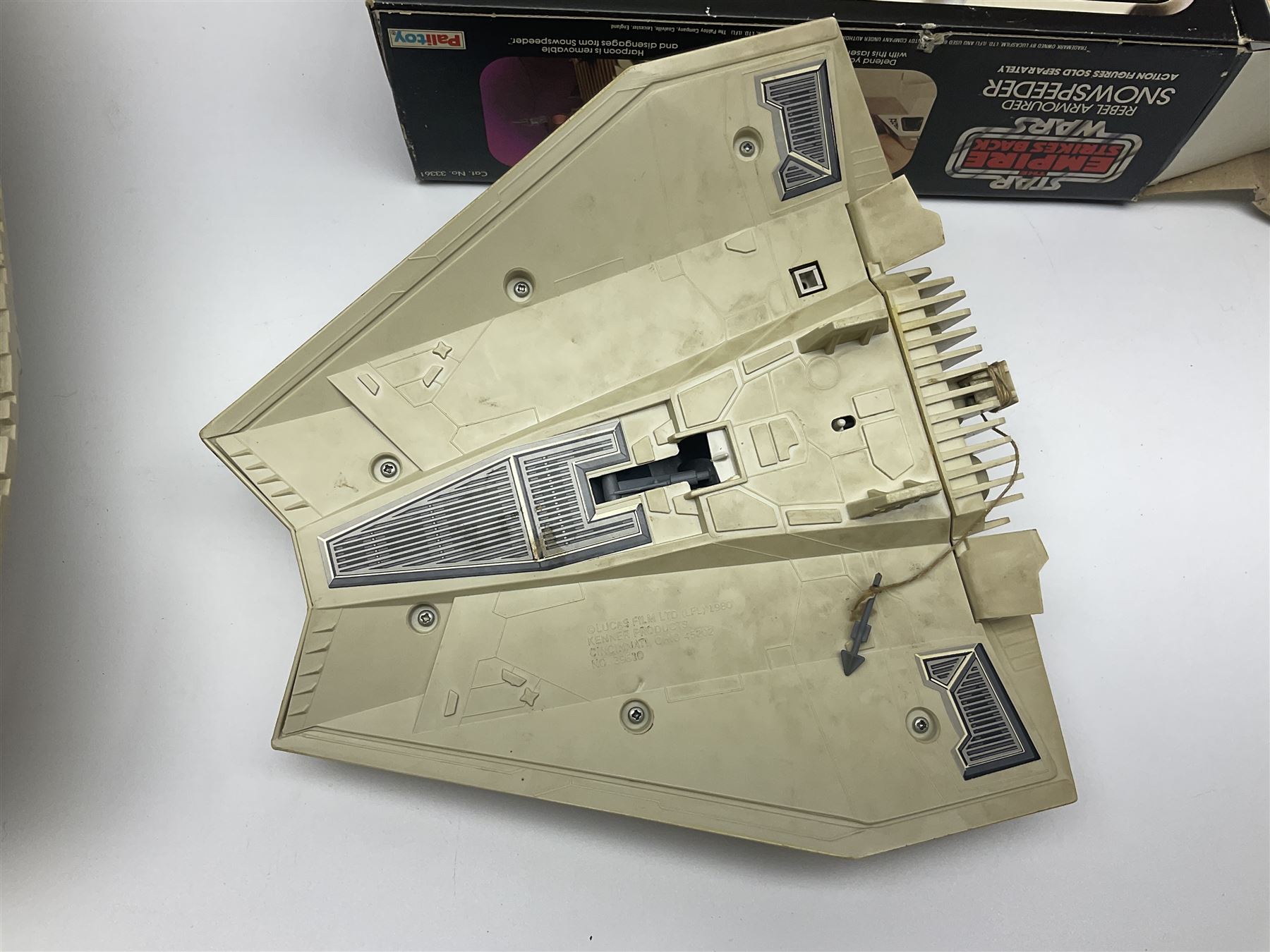 Star Wars - vintage vehicles comprising Rebel Armoured Snowspeeder and Tri-pod Laser Cannon; both boxed; Rebel Transport with 3 3/4