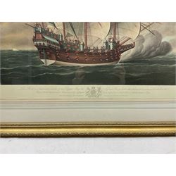 After John Pringle (British 18th century): 'Great Harry' (Henry Grace à Dieu), colour print pub. New YorK 1925, 50cm x 65cm