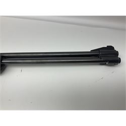 Weihrauch model HW 77 K  .22 air rifle with under lever action, beech stock with chequered pistol grip and Tasco WA39x40-1 scope, serial no.1283661 L102cm overall NB: AGE RESTRICTIONS APPLY TO THE PURCHASE OF THIS LOT