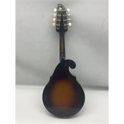 American Sterling T.B.C. Chicago eight-string mandolin with sunburst finish; bears maker's label; L63cm