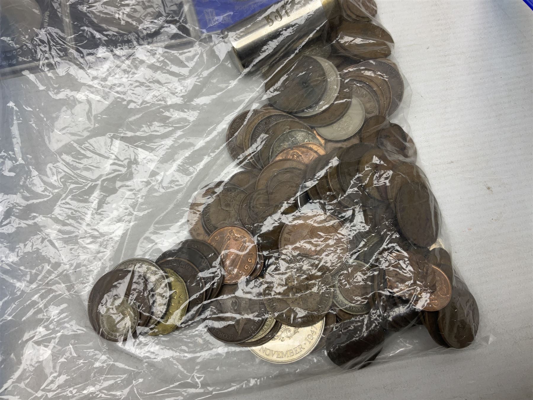 South Africa 1895 2 1/2 shillings, various Queen Elizabeth II five pound and two pound coins, pre euro coinage, pre decimal coinage etc
