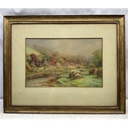 MA White (British Early 20th Century): The Valley - 'Sandsend' near Whitby, watercolour signed 24cm x 37cm 