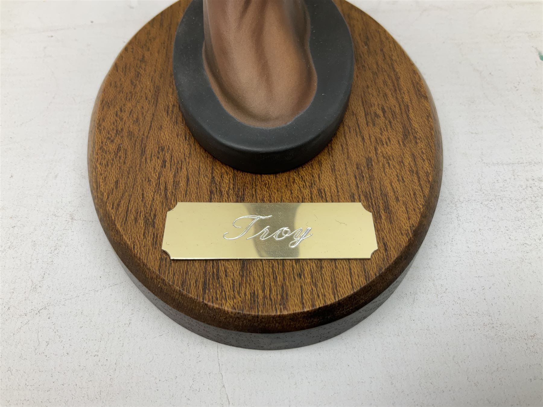 Beswick set of horse head wall plaques 'Champions all', comprising Arkle no.2700, The Minstrel no.2701, Red Rum no.2702, Troy no.2699, all with original boxes