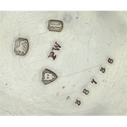 Victorian silver pair cased English lever fusee pocket watch by John Bryson & Son, Dalkeith, No. 38736, round pillars, engraved balance cock with diamond endstone, white enamel dial with Roman numerals and subsidiary seconds dial, case by Philip Woodman & Sons, London 1866