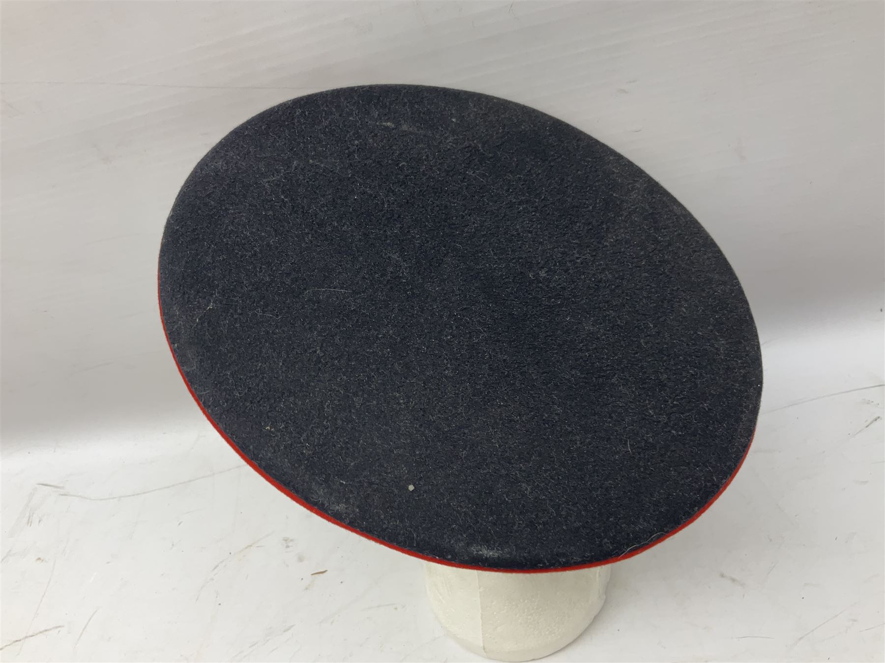 Royal Military College Sandhurst parade uniform with peaked cap and two-piece mess dress, all bearing historic manuscript labels for J.E.A. Baldwin, possibly Air Marshal Sir John Eustace Arthur Baldwin (1892-1975) who served in the British Army 1910-18 & 1944-58 and in the RAF 1918-44.