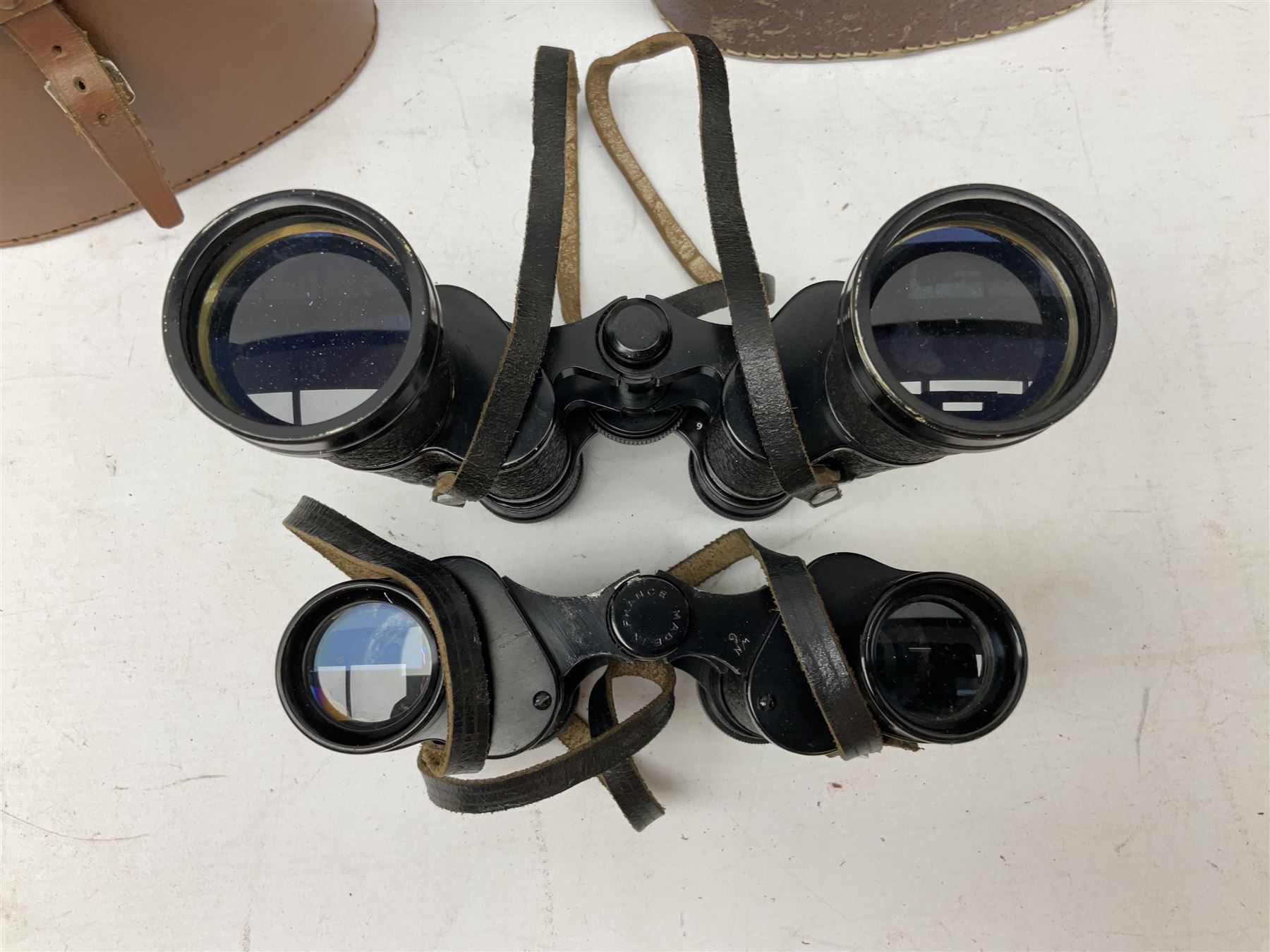 Eight cased pairs of binoculars, to include Noctovist Mk II 8x30, Prinz 8x30, Steiner Bayreuth 8x30, Springfield H.F.P 8x26 etc
