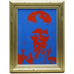 Pete (Peter) Marsh (British 1945-): David Bowie, acrylic on board unsigned 39cm x 27cm 