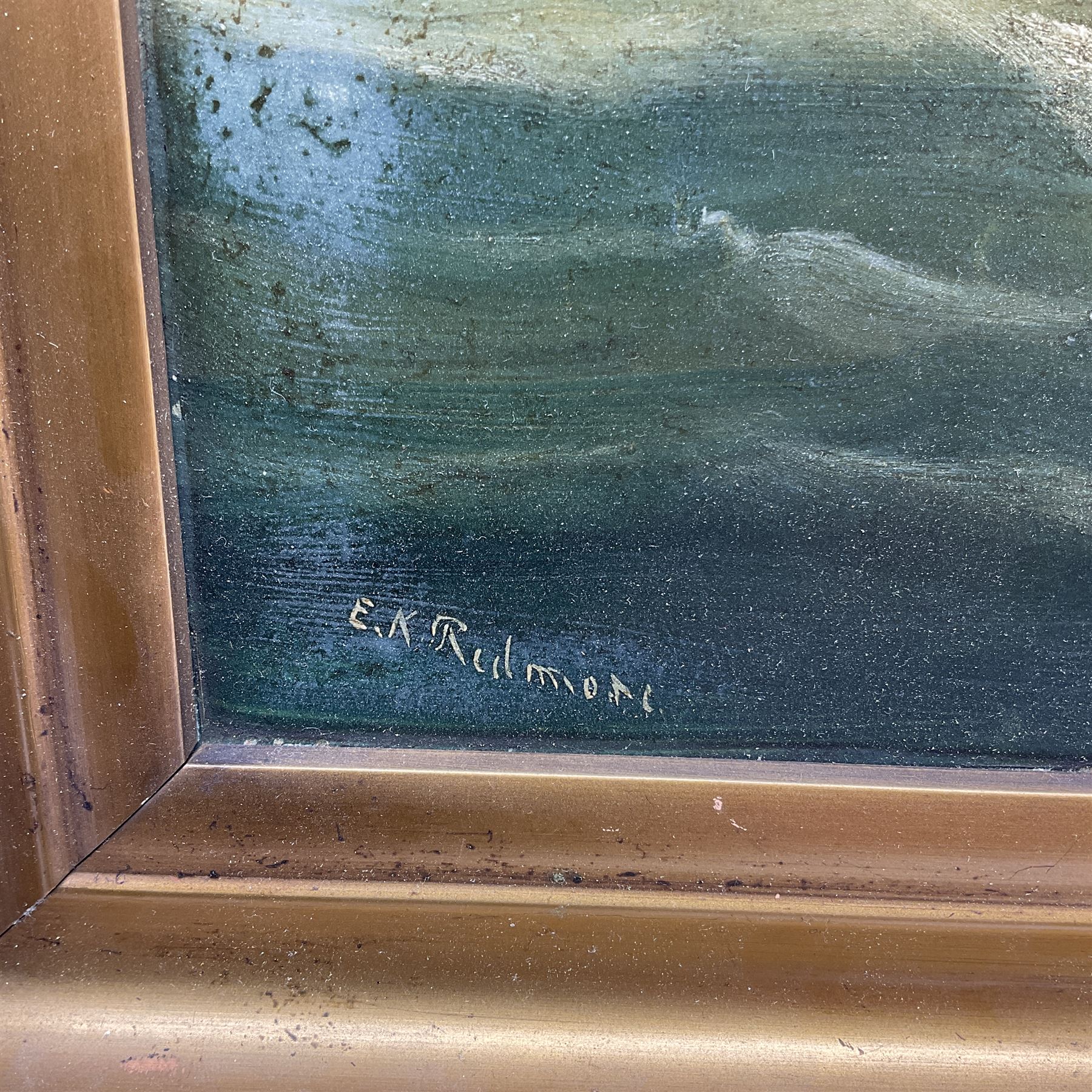 Edward King Redmore (British 1860-1941): Ships at Full Sail, oil on board signed 30cm x 23cm