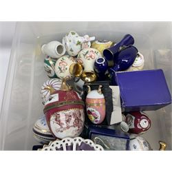 Large collection of ceramics, to include Regal ceramics eggs, Grafton tea trio, Lurpak toast rack, butter dish and egg cups, etc in three boxes 