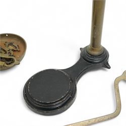  Large set of Shop  brass Balance Scales by Avery dated 1890 H85cm 