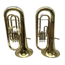 Two euphoniums by John Packer model JP274 and model JP174 