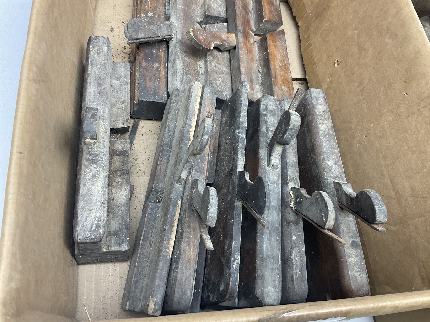 Large quantity of 19th century and later woodworking planes, to include rebate, block and moulding examples, including examples by King & Peach (Hull), E. Preston & Sons etc