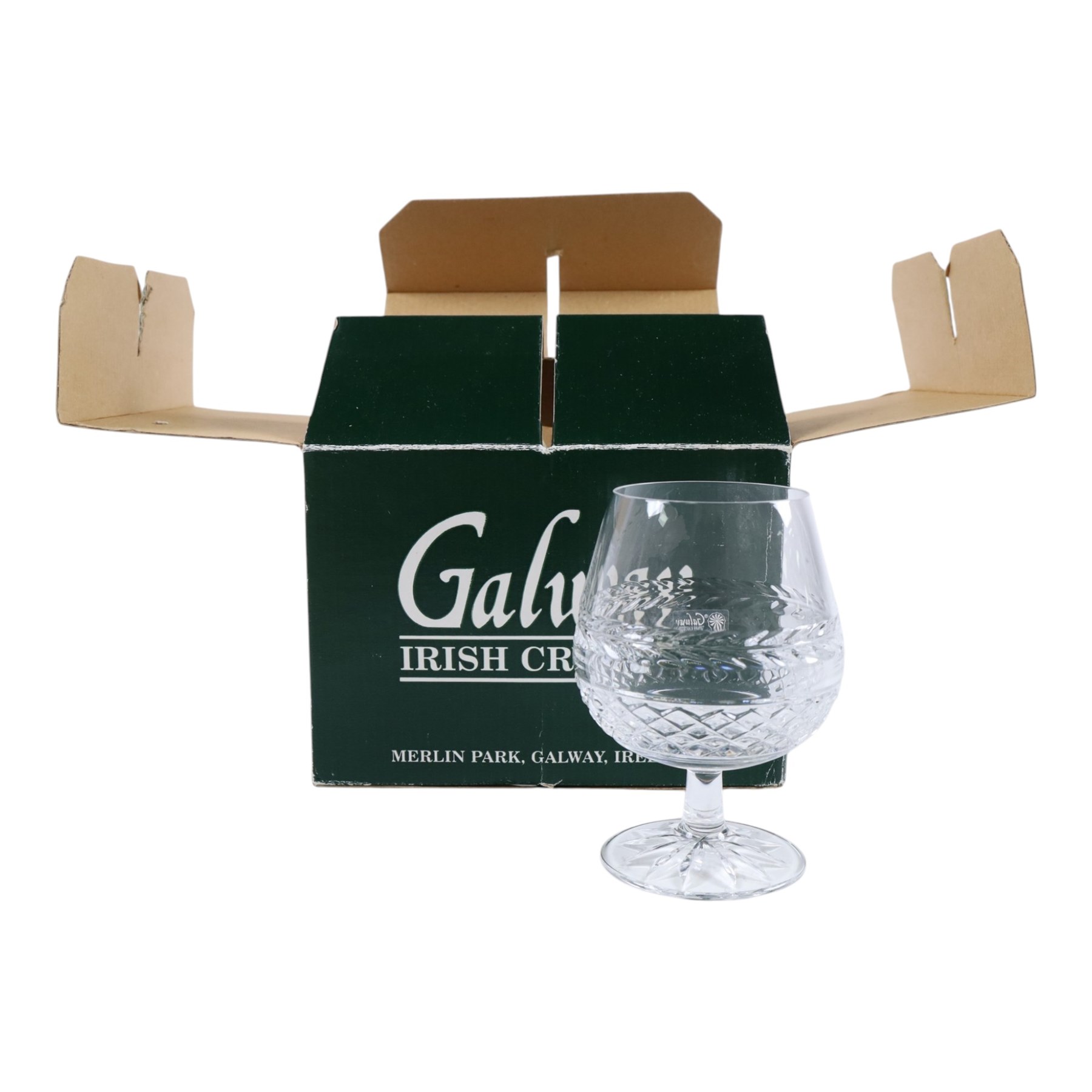 Four bottles of whisky, Galway Crystal glasses and Royal Worcester Harlequin coffee set