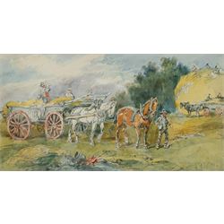 Harden Sidney Melville (British 1824-1894): 'Harvest Time', watercolour signed 26cm x 33cm 
Provenance: with the William Sissons Gallery Helmsley, label verso