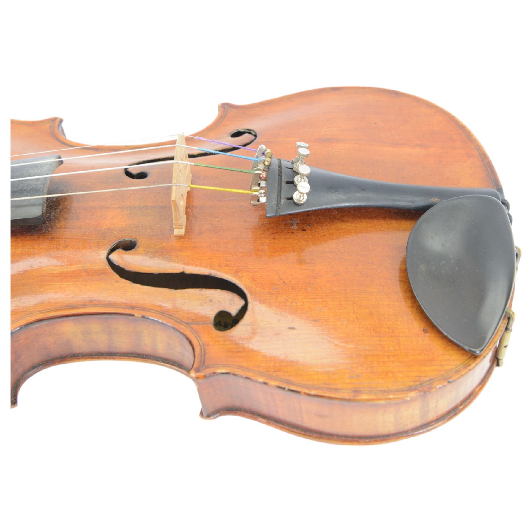 Full size- German violin, label reads 
