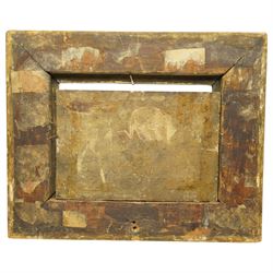 Edward Duncan (British 1803-1882): Ploughing the Fields, oil on panel signed 13.5cm x 20cm