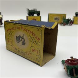 Moko Lesney - four Models of Yesteryear die-cast models comprising two 1925 Allchin Traction Engine no.1, Sentinel Steam Wagon no.4 and Fowler Showman’s Engine, all boxed; with two Matchbox 1-75 series models, Scammell Breakdown Truck no.64 and Austin MK 2 Radio Truck, both boxed (6)