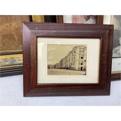 Victorian silhouette; after Josepha Reynolds 'A Bacchante', 19th century print; after John Hoppner pair 19th century colour prints, Frank Paton 'Not at Home', etching signed in pencil, together with etching, engraving and frame (9)