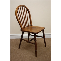  Set of four 20th century stick back Windsor chairs, W38cm  