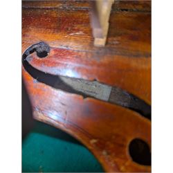 Violin and bow in fitted case