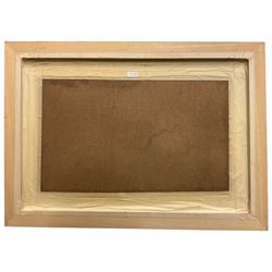 James Lishman (British 1931-2024): A Winter Wander, oil on board signed 49cm x 75cm 