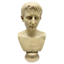 Composite bust of Augustus Caesar, H52cm