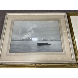 Collection of oil paintings and watercolours, artists to include, J Douglas, AH Angel, G Ashworth, portrait oil, Stuart Walton signed print, two William Widgery prints, etc