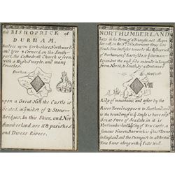  William Redmayne (British fl.1674-1719): 'Bishoprick of Durham' (Queen of Diamonds) and '...