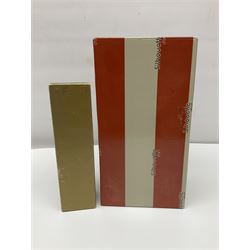 Dennis China Works vase with fluted rim together with three Cmielow figures and Beswick Silhouette vase of Girl with the Pearl earring, Beswick vase H22cm 