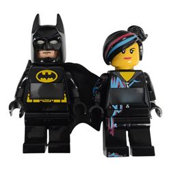 Collection of Lego minifigure alarm clocks and torches, including Batman, Superman, Storm Trooper, etc