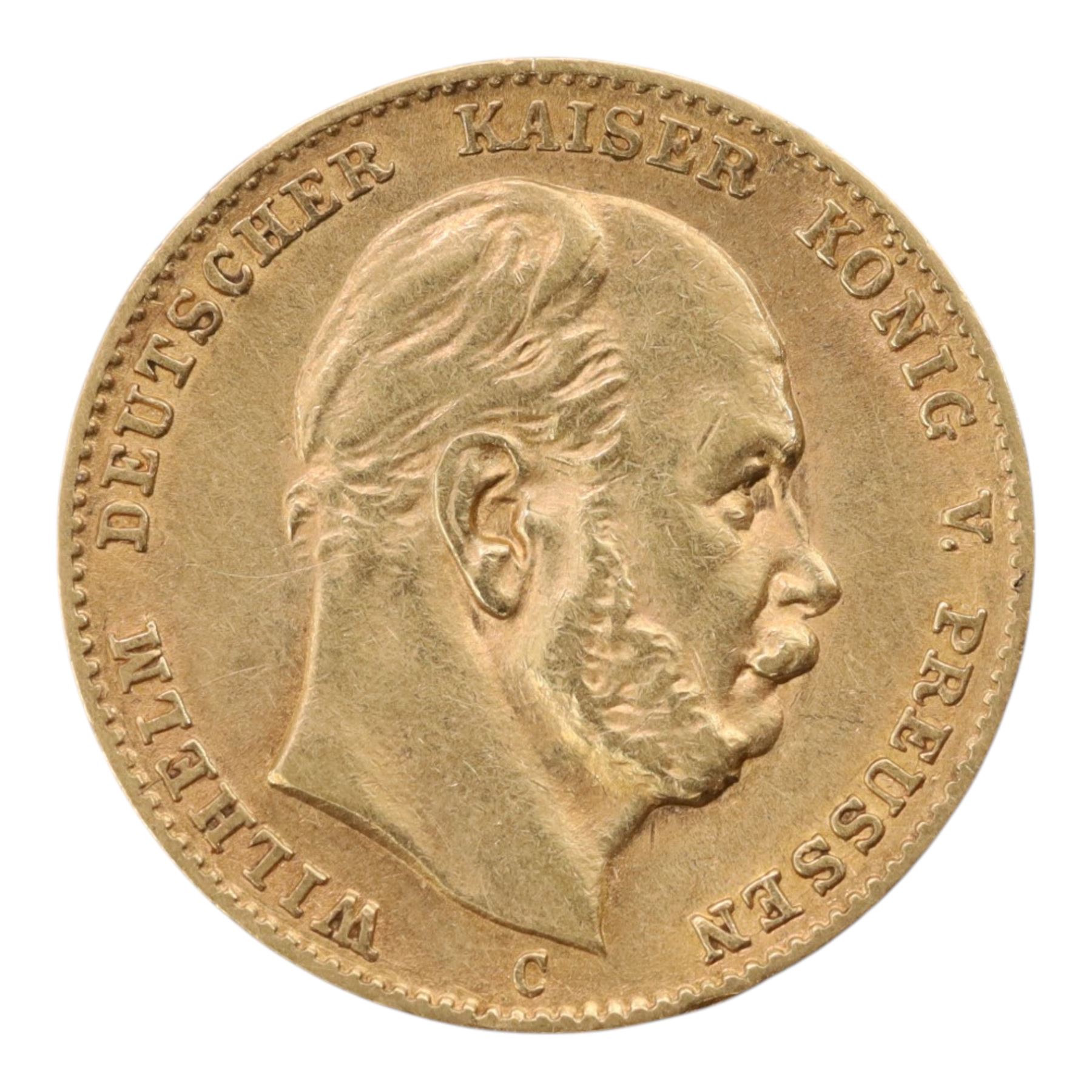 Germany Charles I 1874 gold ten mark coin