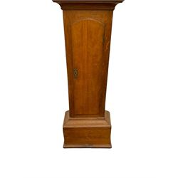 Empty 19th century oak longcase