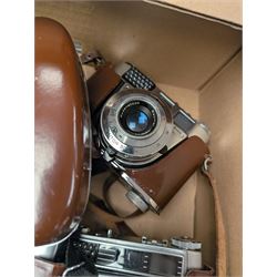 Eight Kodak Retinette cameras and similar, including IA, IB, IIIS models, most in leather cases