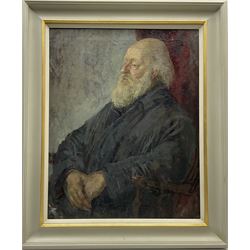 Constance-Anne Parker (British 1921-2016): Portrait of an Elderly Gentleman with a Beard, oil on canvas unsigned 62cm x 49cm
Provenance: direct from the artist's family previously unseen on the open market
