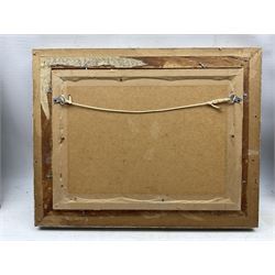 Clifford Hall (British 1904-1973): Yatch in the Harbour, oil on board signed 24cm x 34cm 