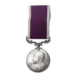Edward VII Army Long Service and Good Conduct Medal awarded to 3020 C. Sjt. J. Conley S. Lanc. Regt.; with ribbon; some biographical details