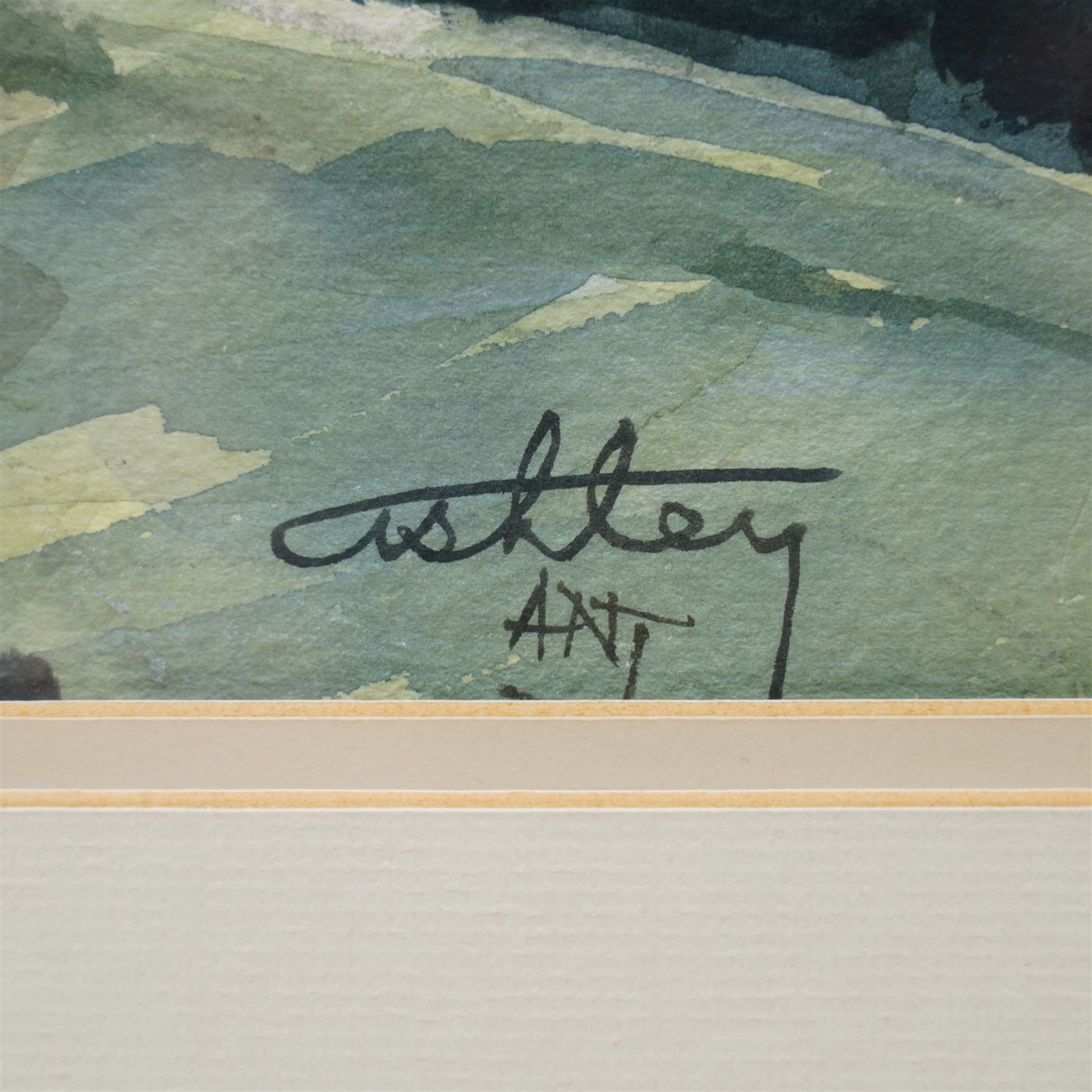 Ashley Jackson (Yorkshire 1940-): 'Surprise Video - Threshfield', watercolour signed, titled on accompanying certificate of authenticity 41cm x 55cm
Provenance: Purchased directly from the artist as part of his TV series 'A Brush with Ashley'