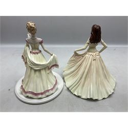 Ten Coalport figures, to include Language of Flowers, Marilyn, Token of Love,  I'll never forget you etc