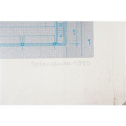 Sir Brian Clarke (British 1953-2025): 'After Densitometry', limited edition artist's proof screenprint signed and dated 1980 in pencil 58cm x 93cm (unframed)
Notes: Clarke was an architectural artist born in Lancashire. This work was commissioned to mark the opening of the optics manufacturer Olympus European headquarters in Hamburg.